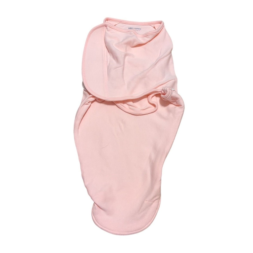 Aden + Anais Pink Sleep‎ Sack Swaddle Wrap Zipper Hook and Loop 0-3M Essentials